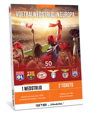 Tick'nBox - Voetbalwedstrijd in Europa