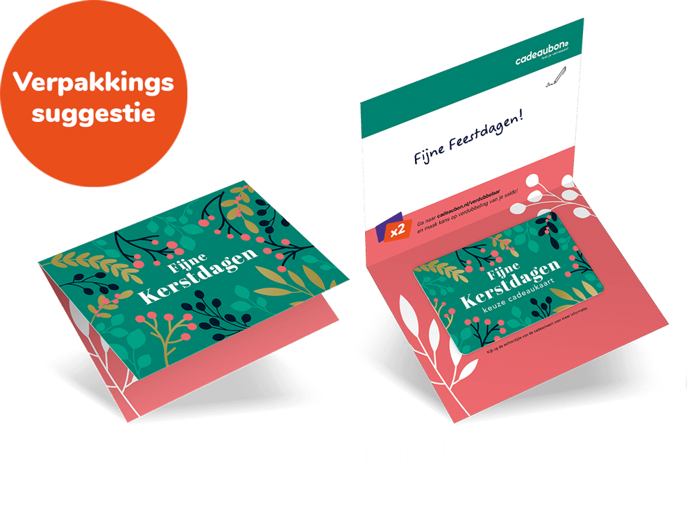 Verpakkingssuggestie Fijne Kerstdagen