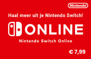 Nintendo Switch Lidmaatschap €7,99