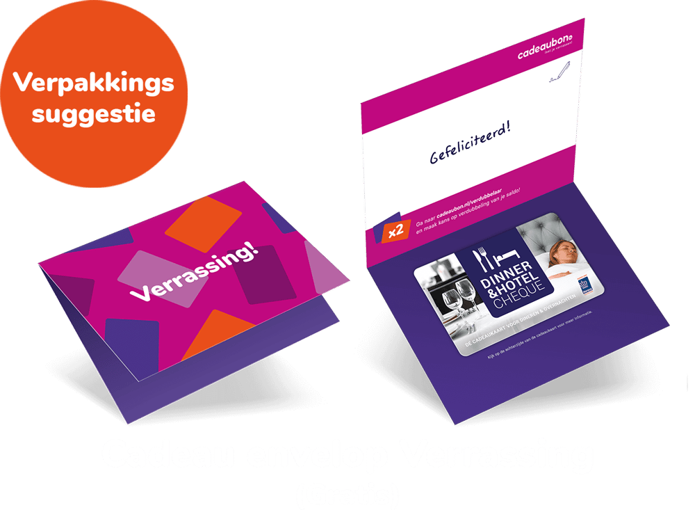 Envelop Verrassing gratis