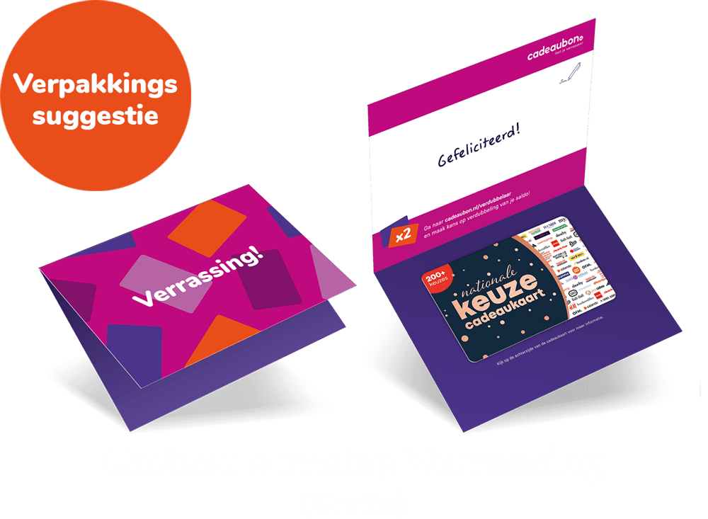 Verpakking met gratis envelop
