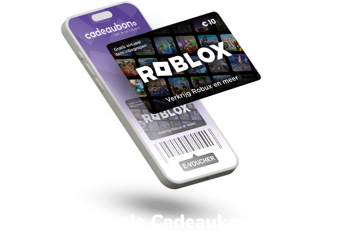 Roblox cadeaukaart 10 euro | Giftcard direct geleverd! | cadeaubon.nl
