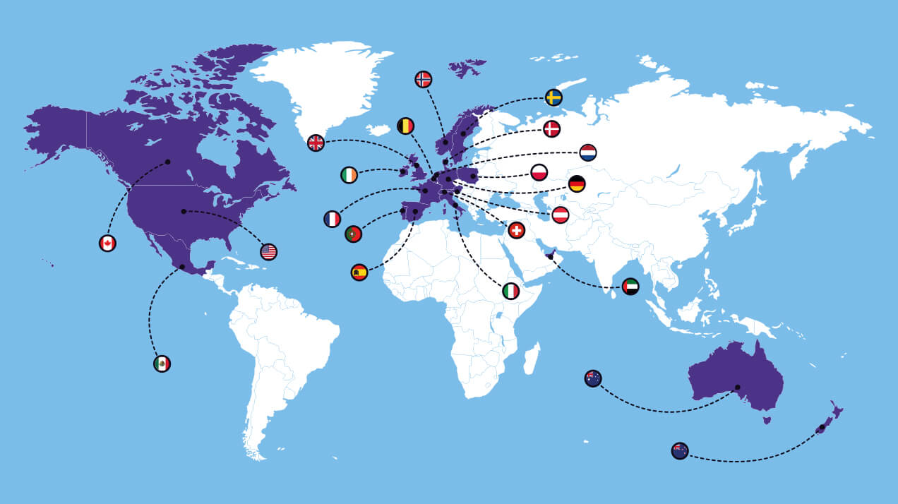 International gift cards for more than 20 countries