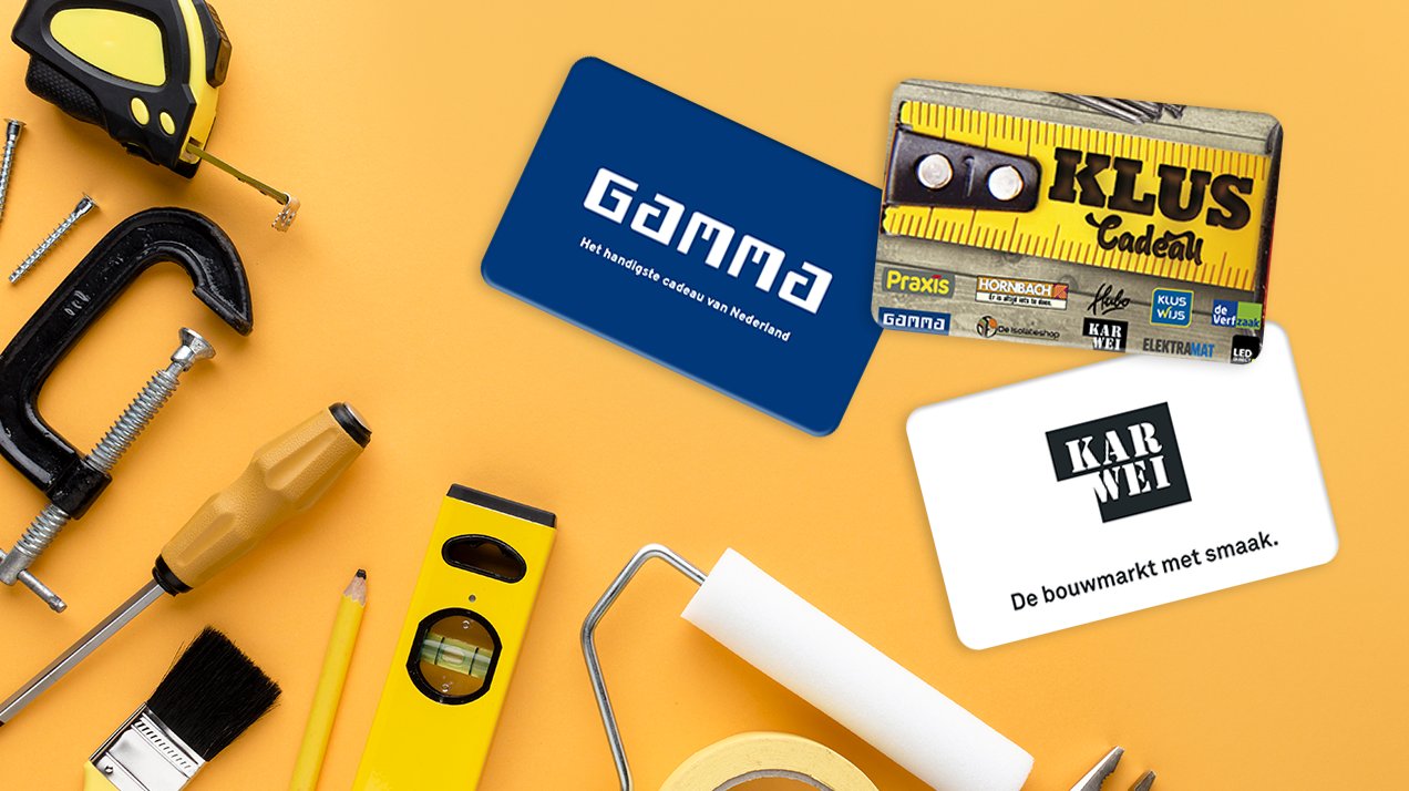 Bouwmarkt cadeaubonnen