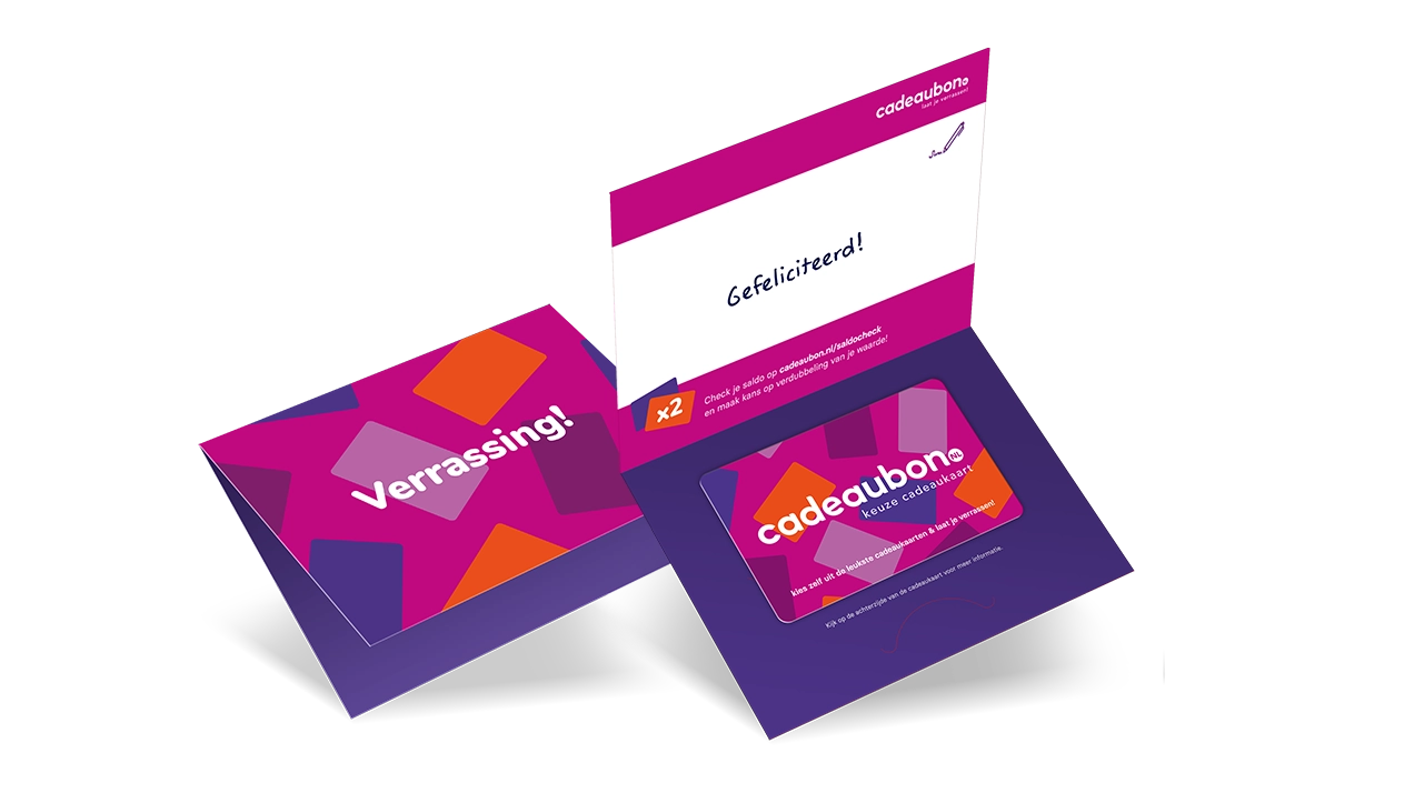 Cadeaukaarten per post