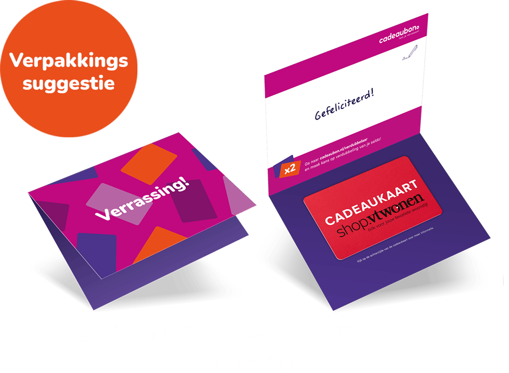 VTwonen cadeaukaart verpakking CB