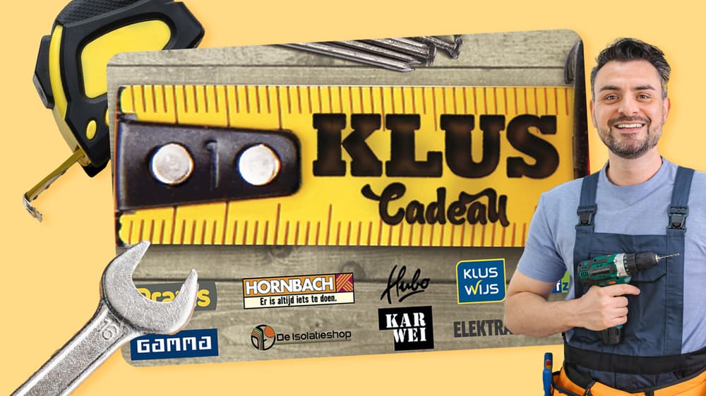 De Klus Cadeaukaart: Waar te besteden?